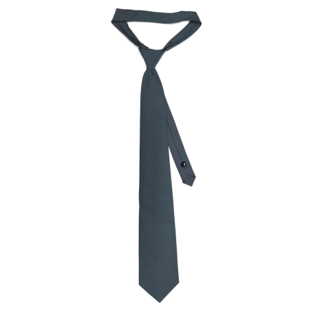 Cravate militaire avec bouton - gris ordonnance