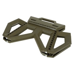 Tabouret de camping pliable - olive - hauteur 24 cm