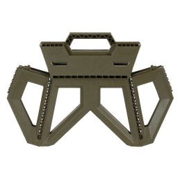 Campinghocker faltbar - oliv - Höhe 24cm
