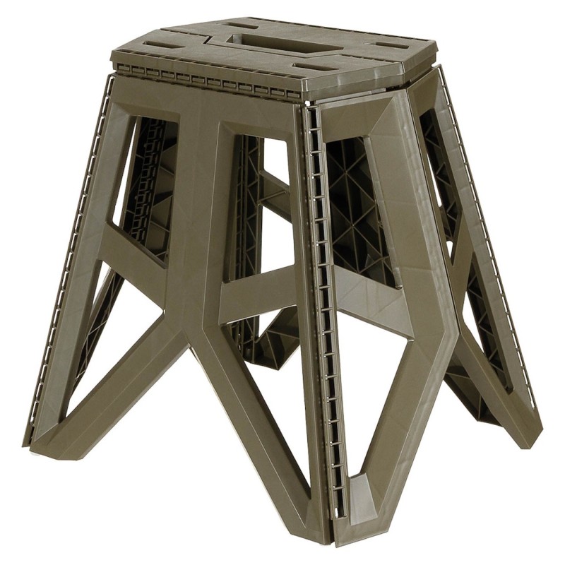 Campinghocker faltbar - oliv - Höhe 40cm