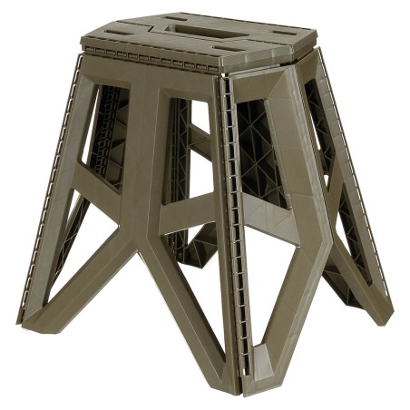 Campinghocker faltbar - oliv - Höhe 40cm