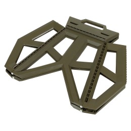 Tabouret de camping pliable - olive - hauteur 40 cm