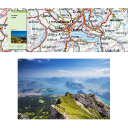 Carte nationale de la Suisse - 1:1'000'000