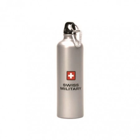 Swiss Military - Sportflasche - silber