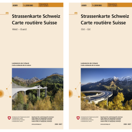 Strassenkarte Schweiz - 1:200'000 - Set