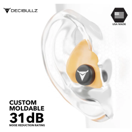 Decibullz - individuell formbare Ohrstöpsel - orange