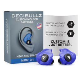 Decibullz - individuell formbare Ohrstöpsel - blau
