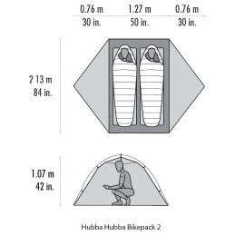 MSR - Tente Hubba Hubba Bikepack pour 2 personnes - olive