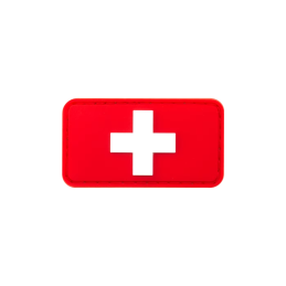 Klettabzeichen - Swiss Flag Rubber Patch