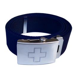 Ceinture avec croix suisse - navy