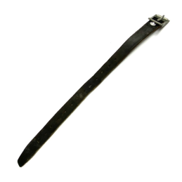 Lanière militaire en cuir - 35cm - noir