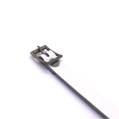 Militär Lederriemen - 35cm - weiss