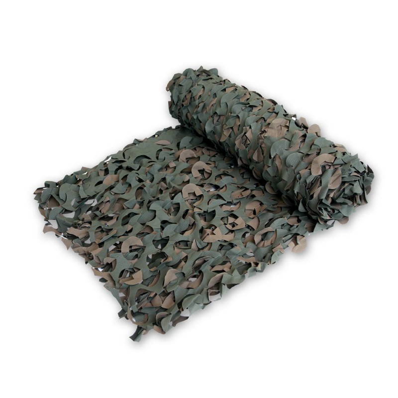 Filet de camouflage - 3 x 3 m - avec cordes - olive/brun