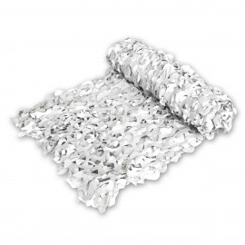 Filet de camouflage - 3 x 3 m - avec cordes - blanc/gris